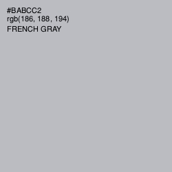 #BABCC2 - French Gray Color Image